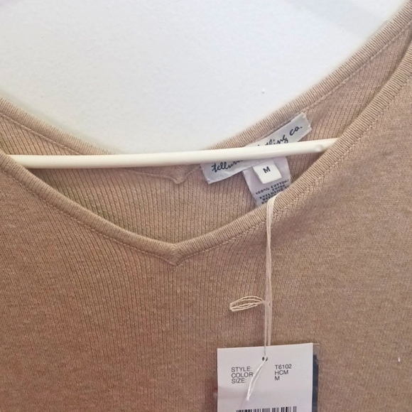 Boho chic sweater top size medium khaki NWT - Picture 3 of 10